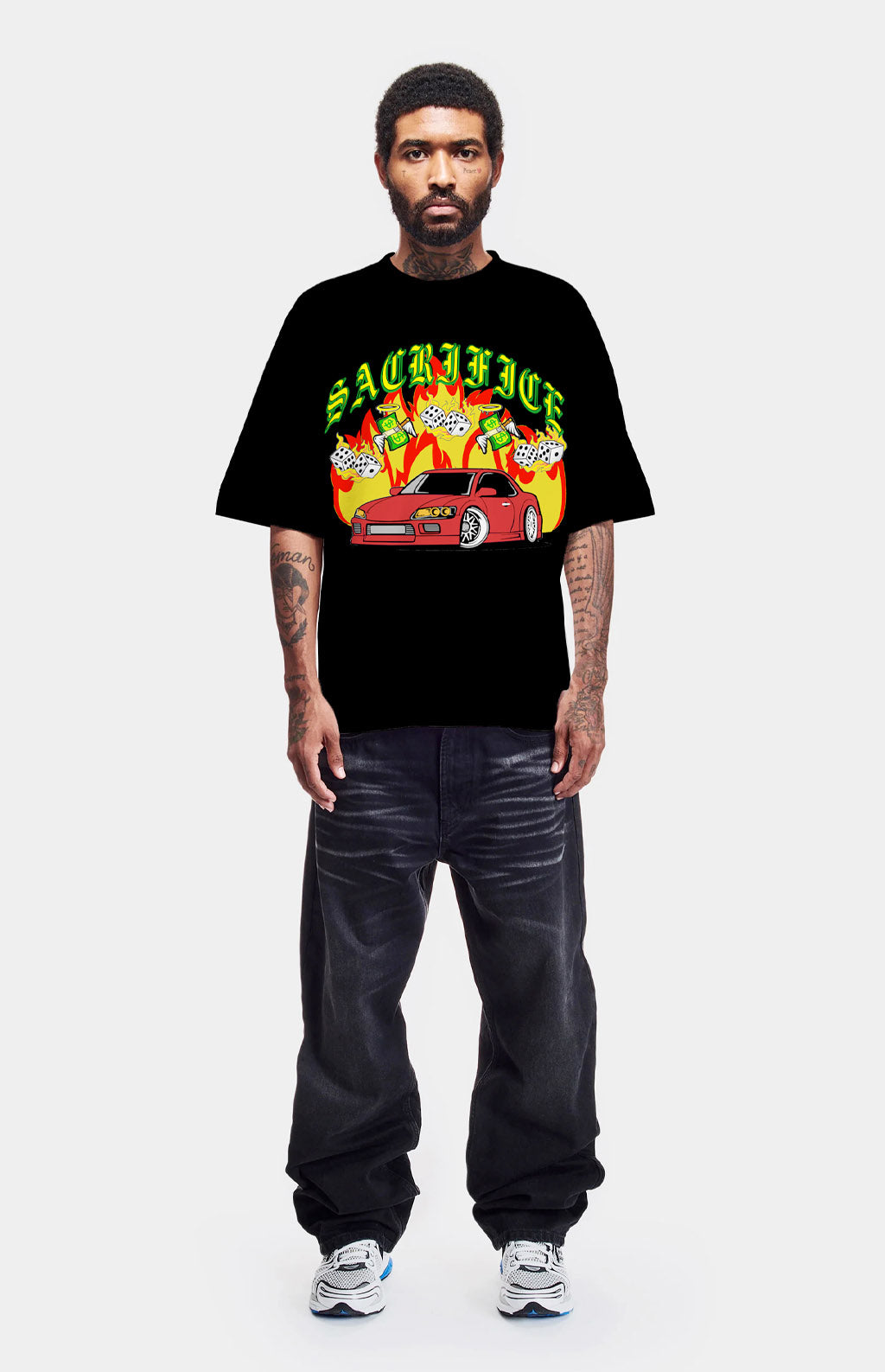 Vehicle Sketch T-Shirt (Oversized Fit)