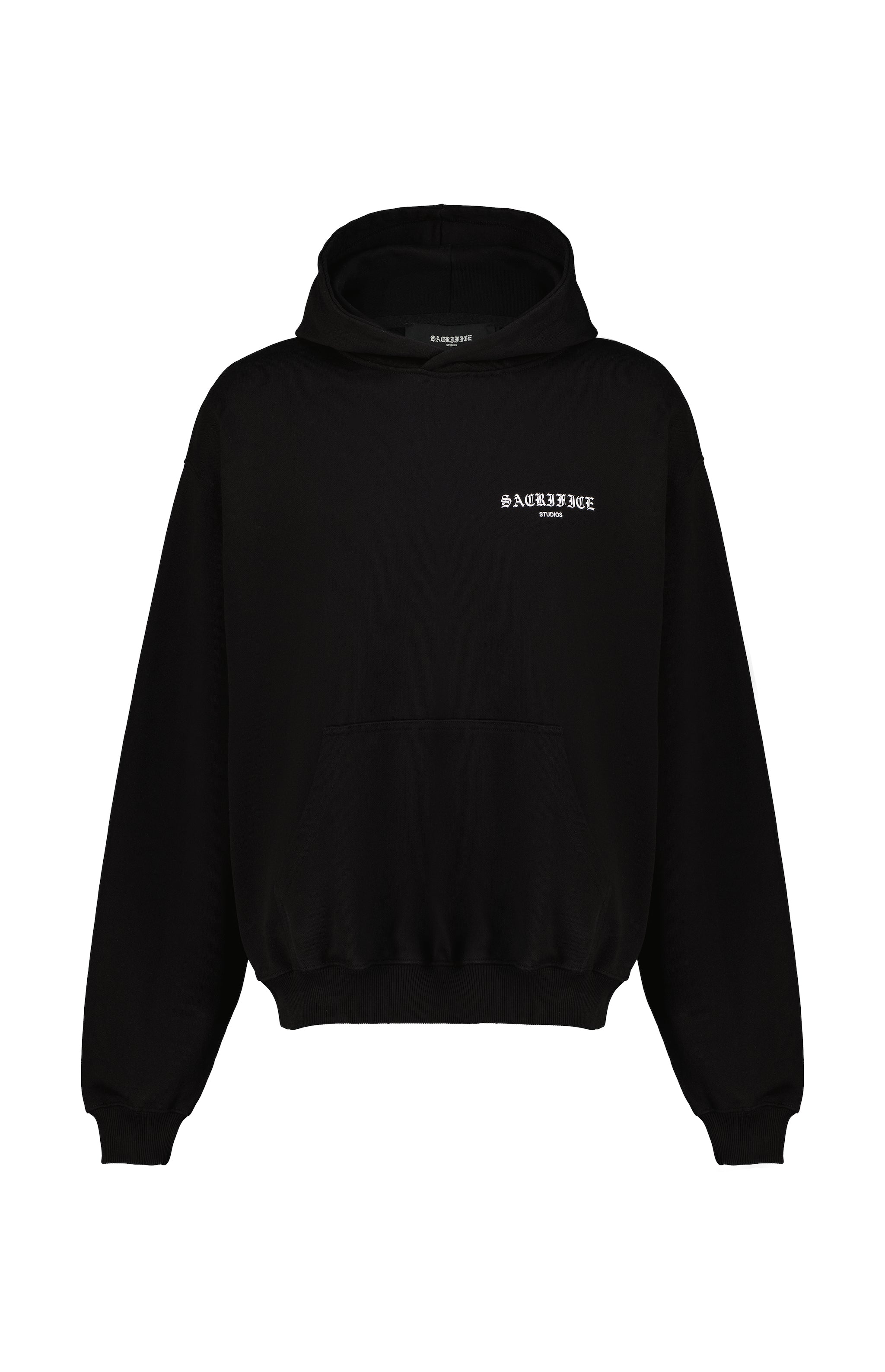 Friends & Family Heavyweight Oversized Hoodie - Black – Sacrifice