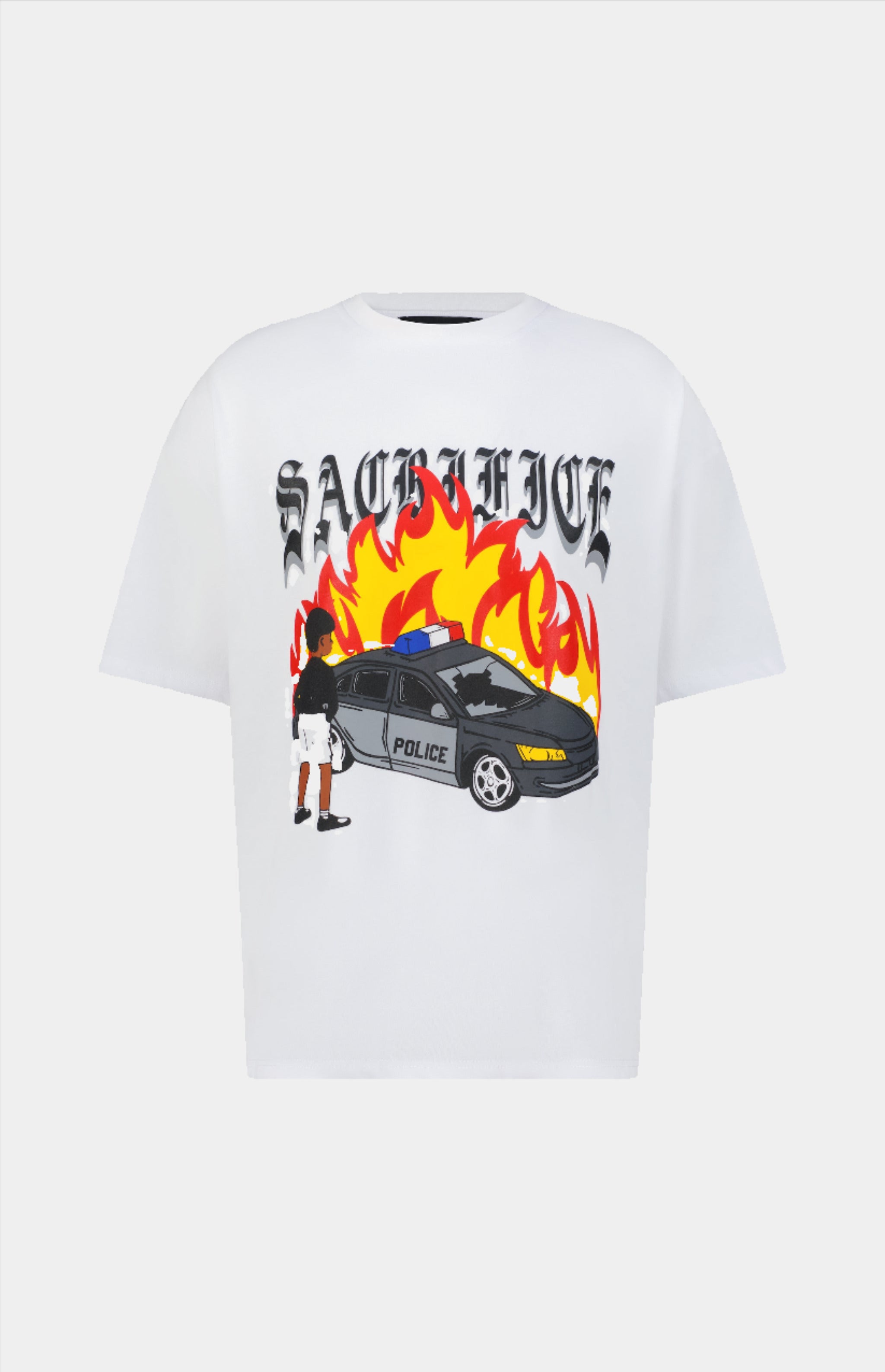 FTP Sketch Oversized T-shirt - White – Sacrifice Studios